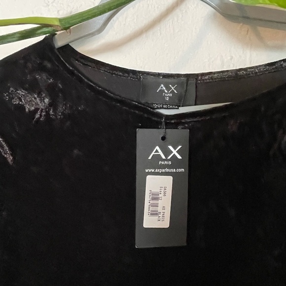 Armani Exchange Velvet  Black Dress - Picture 2 of 6